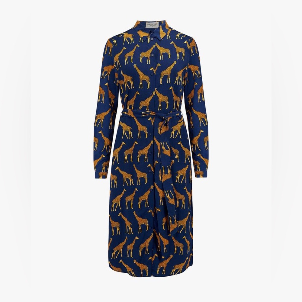 Sugarhill Brighton Giraffe Print sz 12
